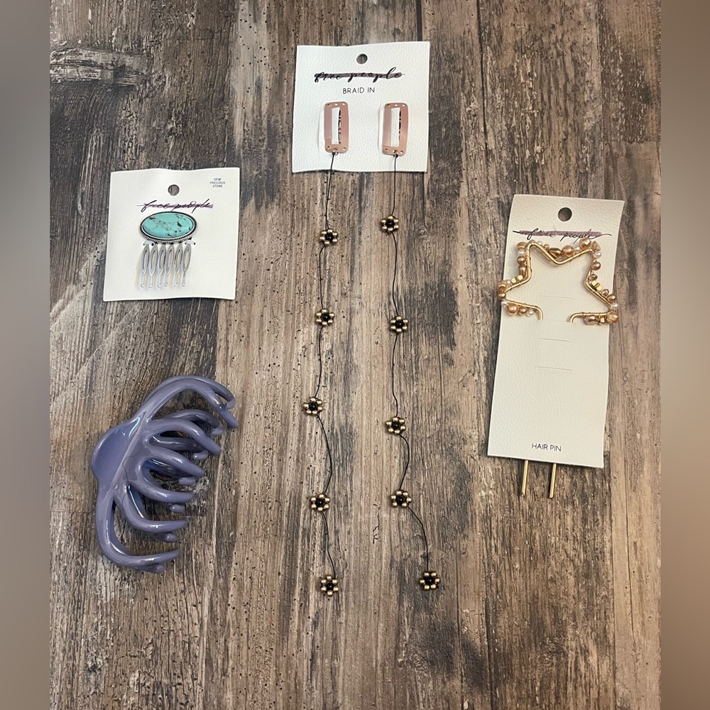 Bundle Free People hair accessories, new & unused